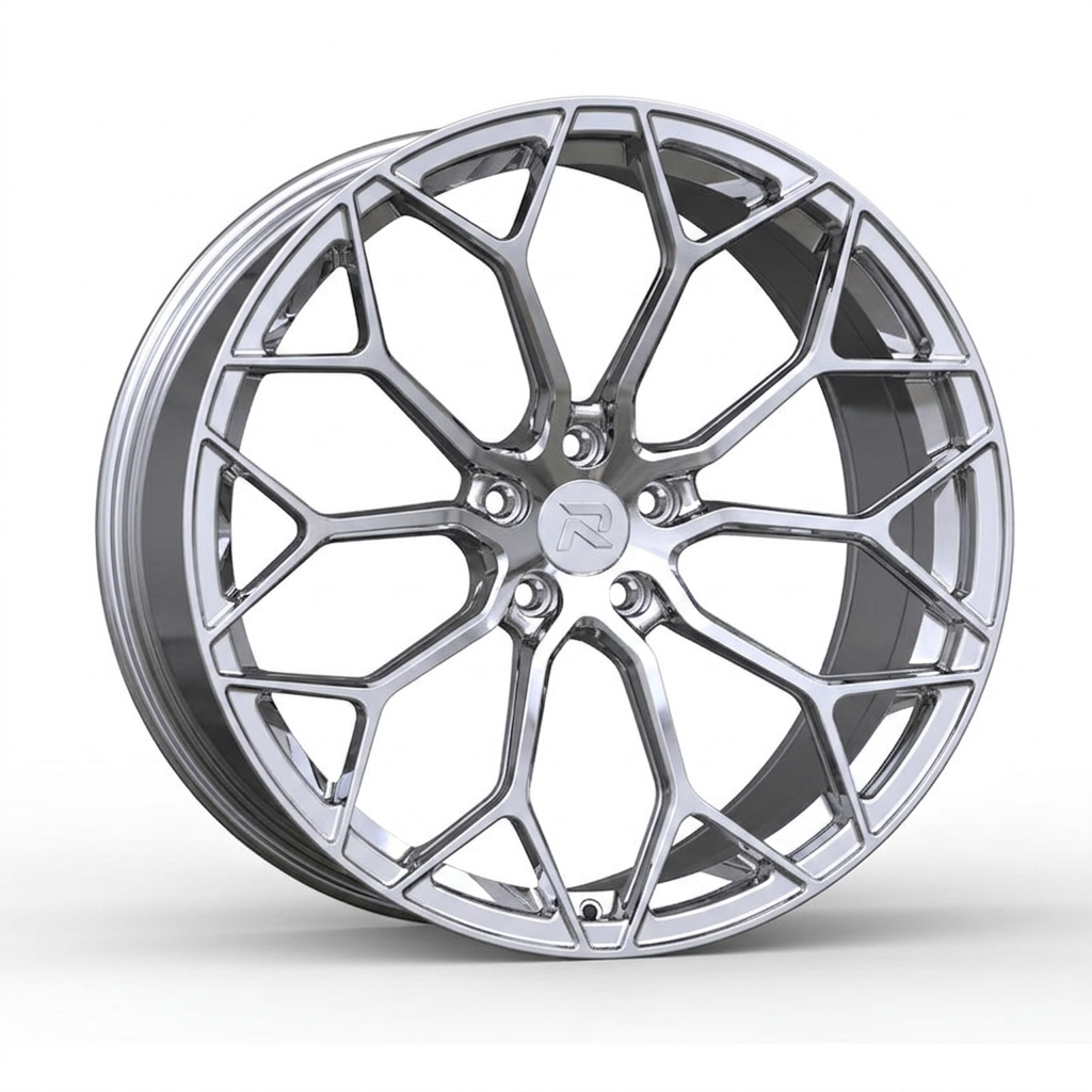 RZR CLXXXVIII forged wheel — Full Polished Chrome