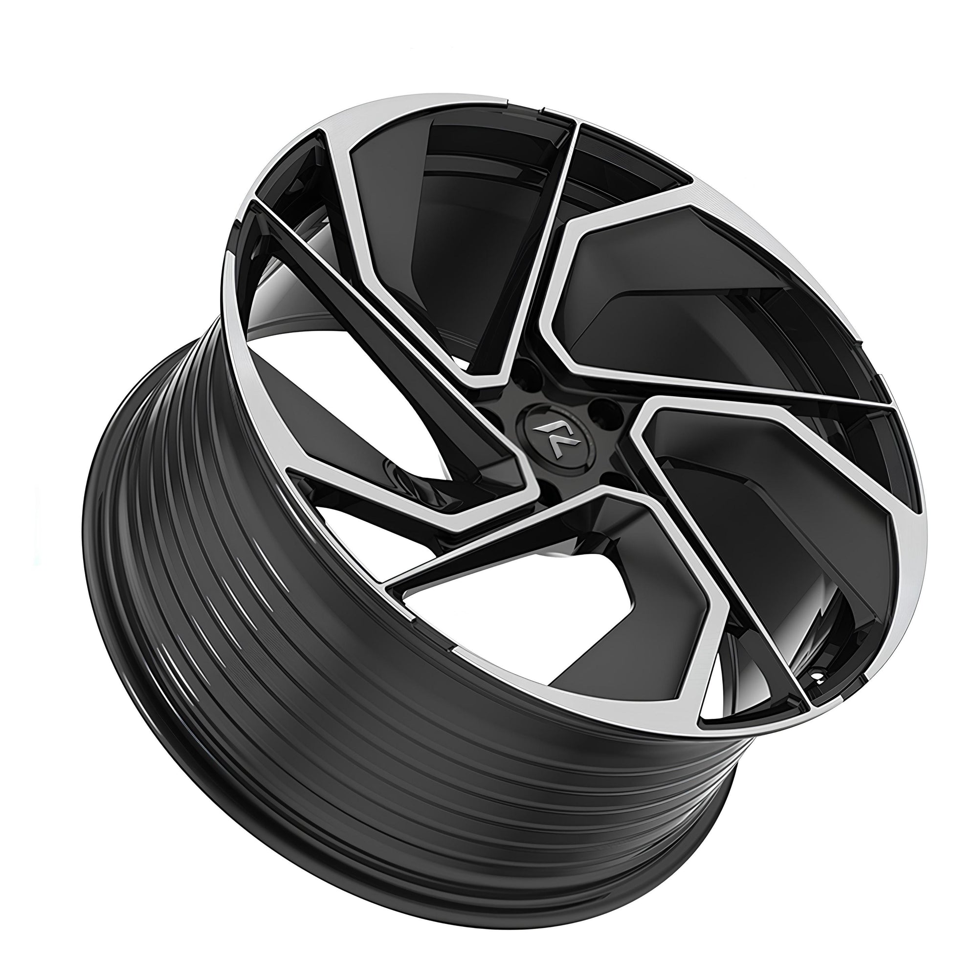 RZR LXXXI forged wheel for Land Rover Defender — A split-blade multi-spoke design with contrast milling and a dark face.
