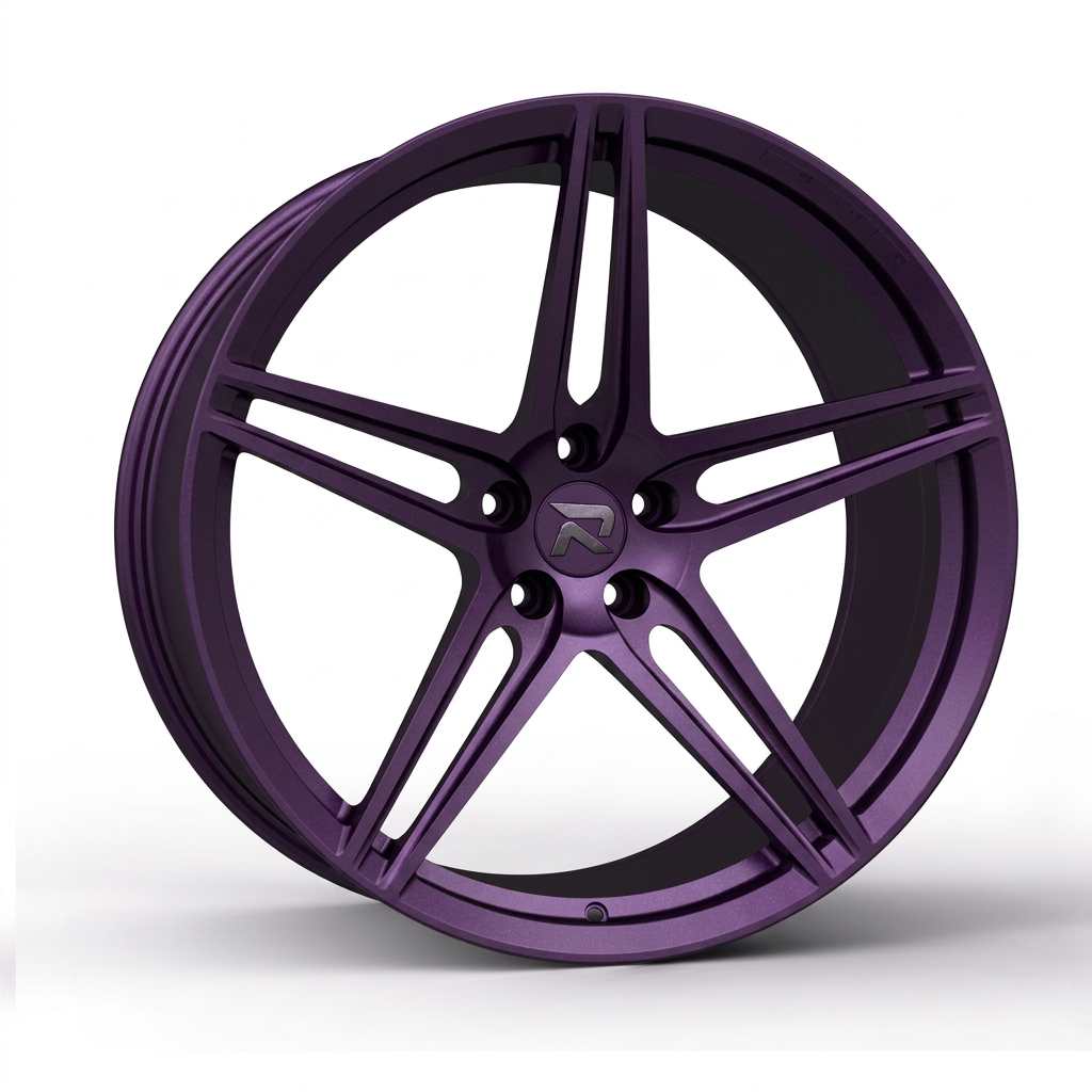 RZR CXXVII forged wheel — Satin Purple Metallic