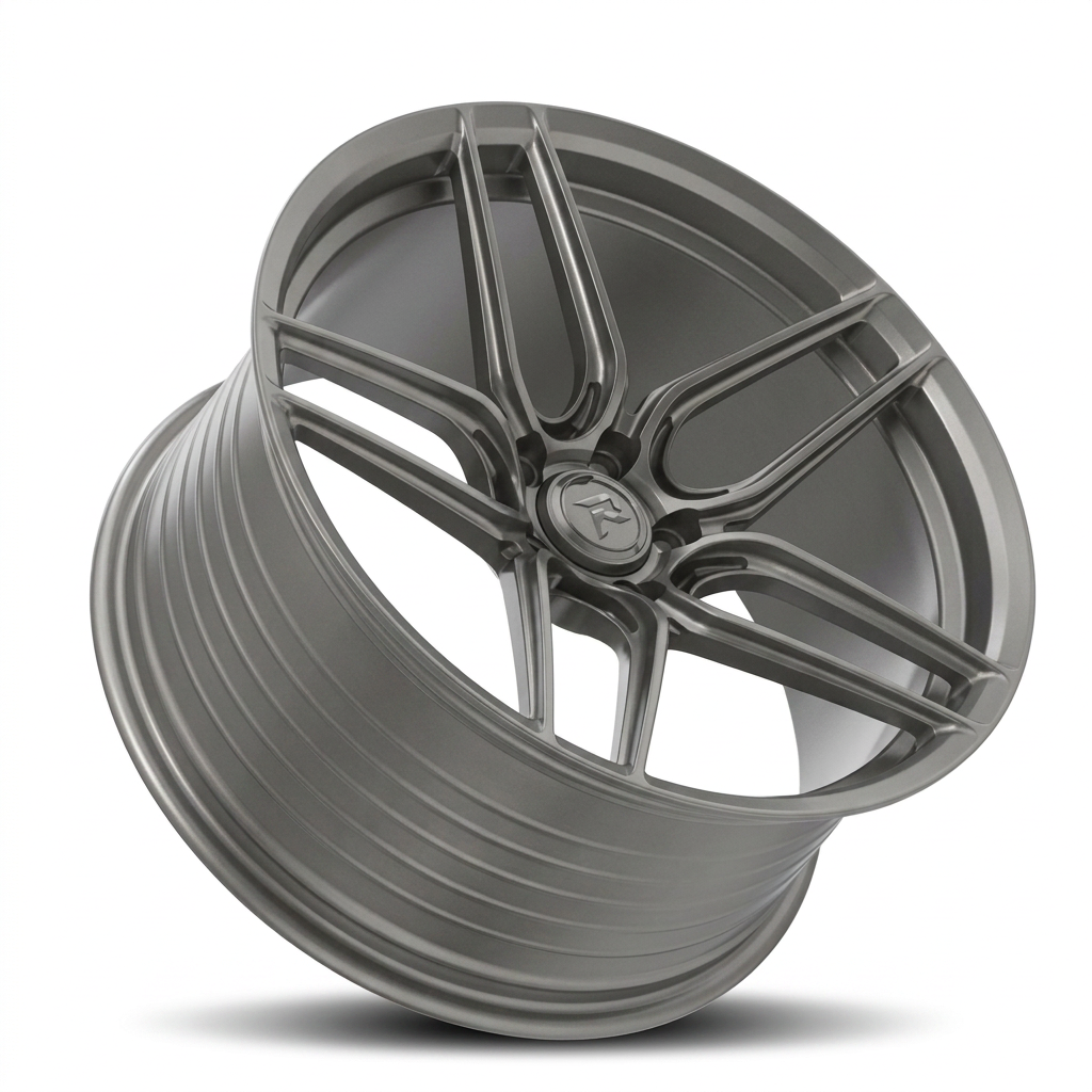 RZR XCI forged wheel — Satin Titanium Grey