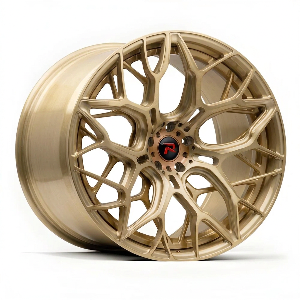 RZR XLIII forged wheel — Brushed Champagne Gold