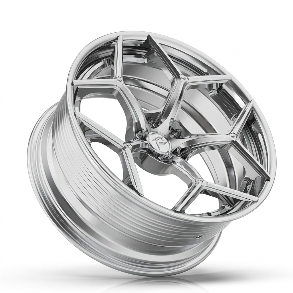 RZR LXI forged wheel — Full Polished Chrome