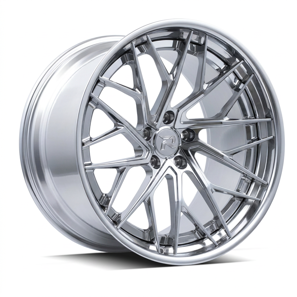 RZR XCIII forged wheel — Full Polished Chrome