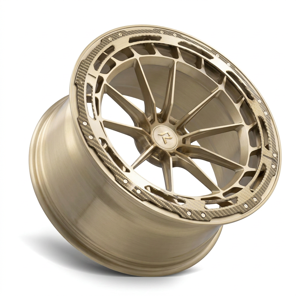 RZR LXX forged wheel — Brushed Champagne Gold