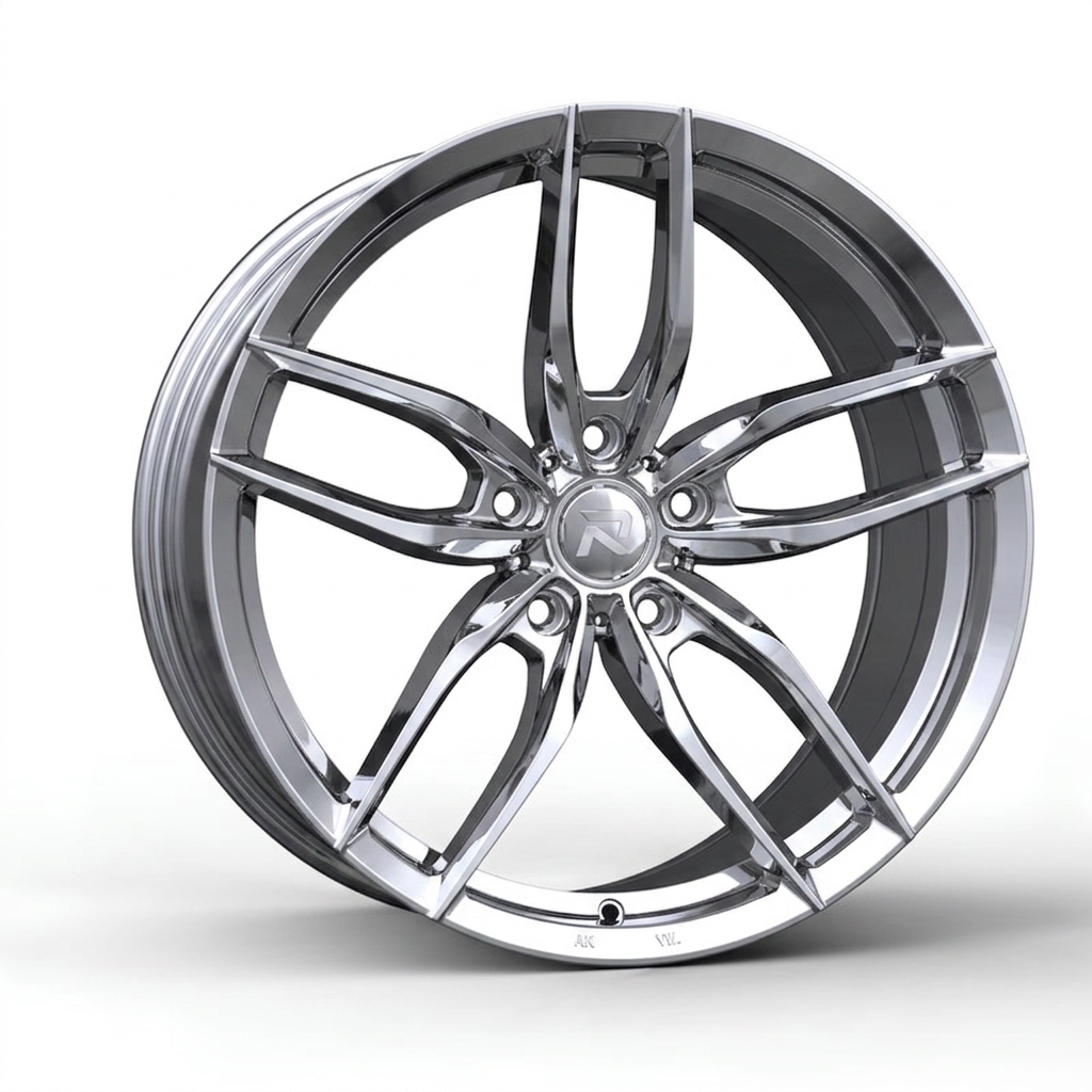 RZR CXCIII forged wheel — Full Polished Chrome