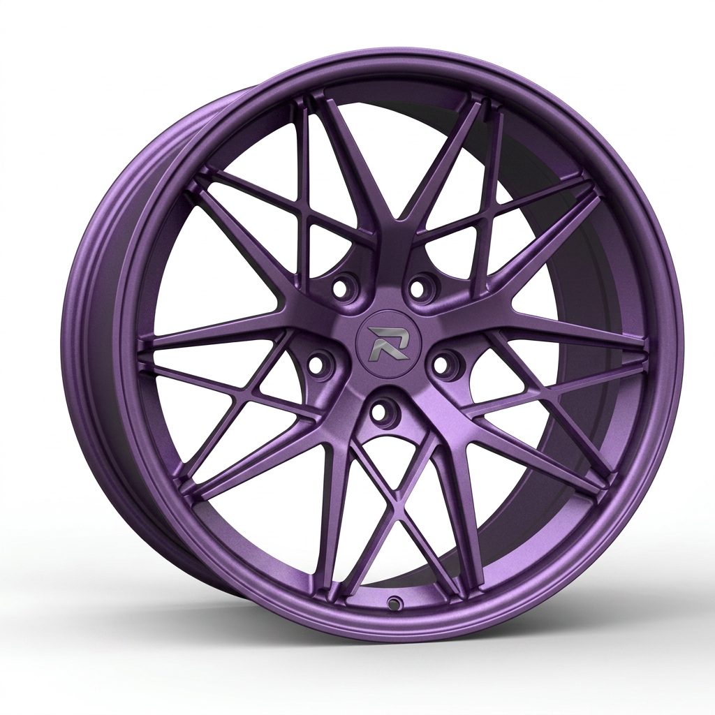 RZR CLXXIII forged wheel — Satin Purple Metallic