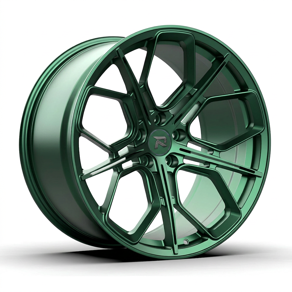 RZR CXXI forged wheel — Satin Emerald Metallic