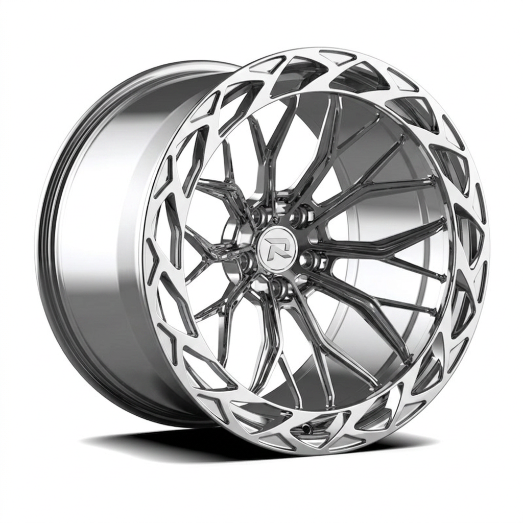 RZR CXXXIX forged wheel — Full Polished Chrome
