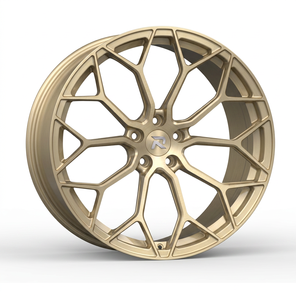 RZR CLXXXVIII forged wheel — Brushed Champagne Gold