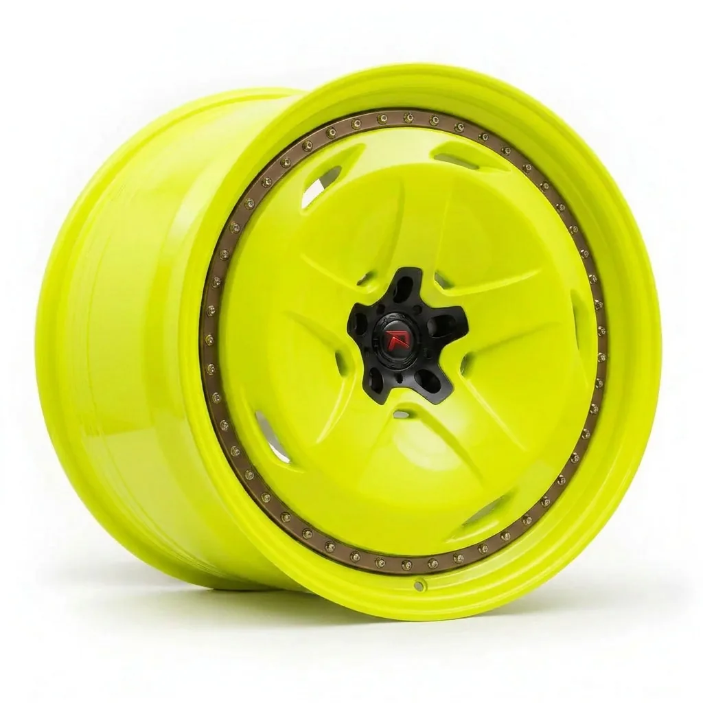 RZR XIV forged wheel — Neon Yellow