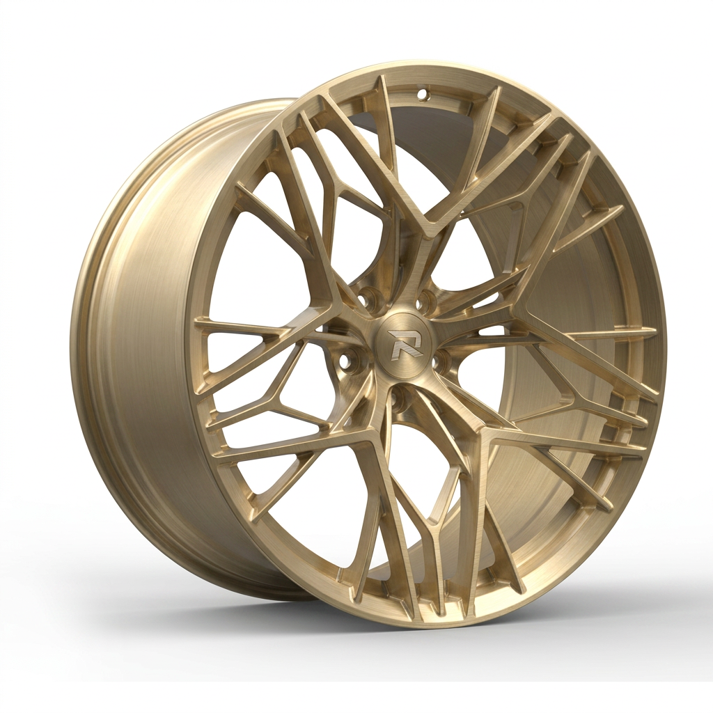 RZR CLXVIII forged wheel — Brushed Champagne Gold