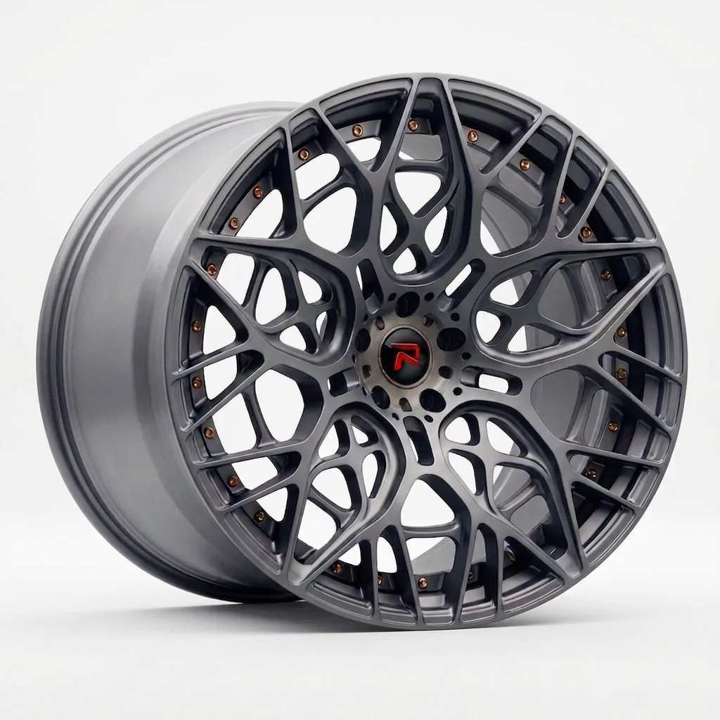 RZR LV forged wheel — Satin Titanium Grey