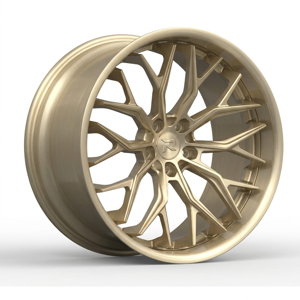 RZR CXCVI forged wheel — Brushed Champagne Gold