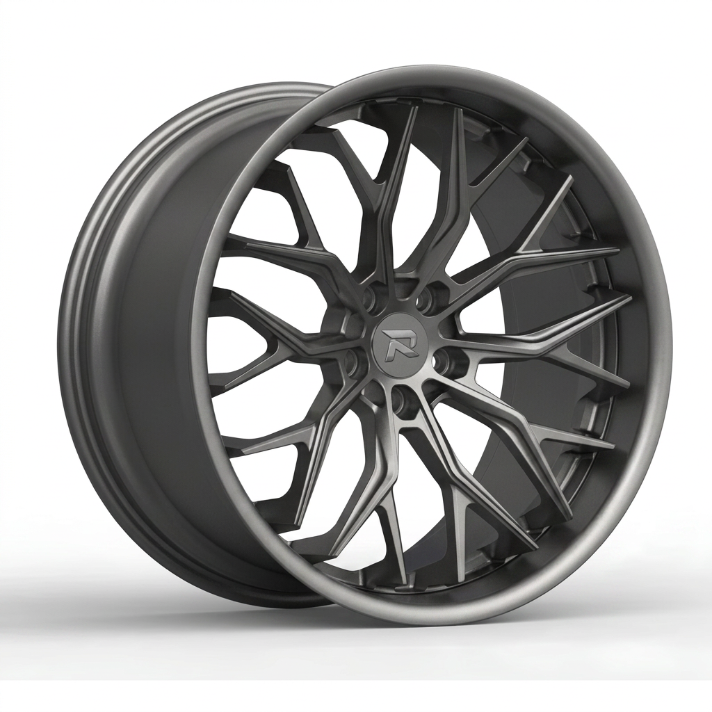 RZR CXCVI forged wheel — Satin Titanium Grey