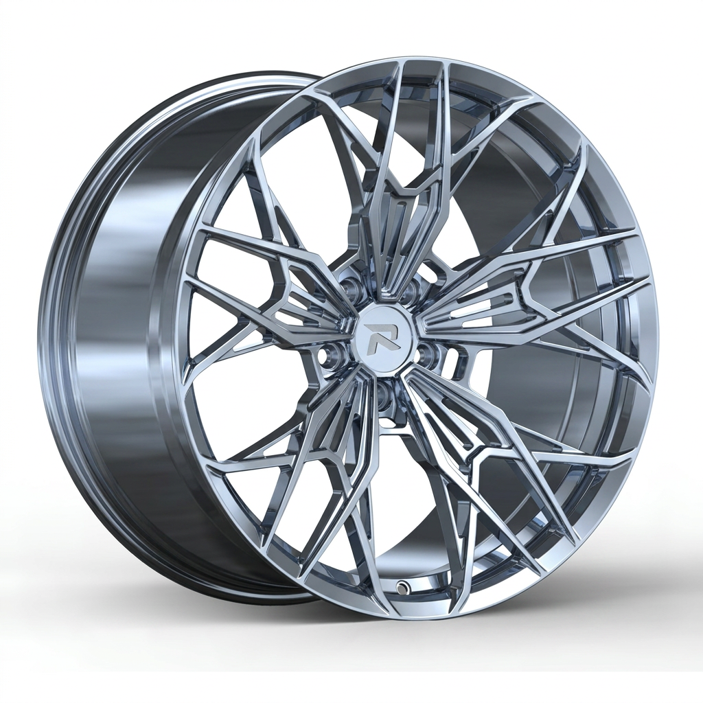 RZR CLXXXVI forged wheel — Full Polished Chrome