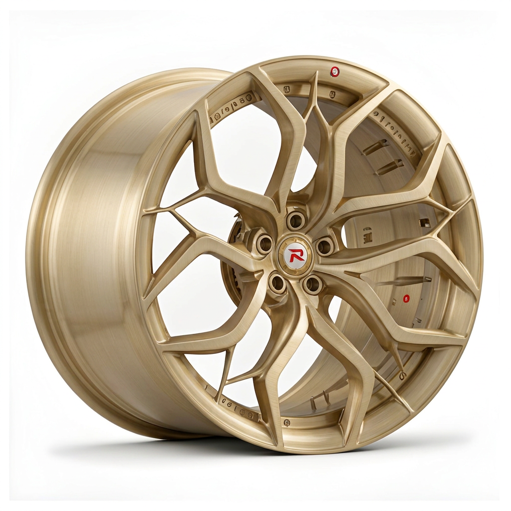 RZR XVIII forged wheel — Brushed Champagne Gold