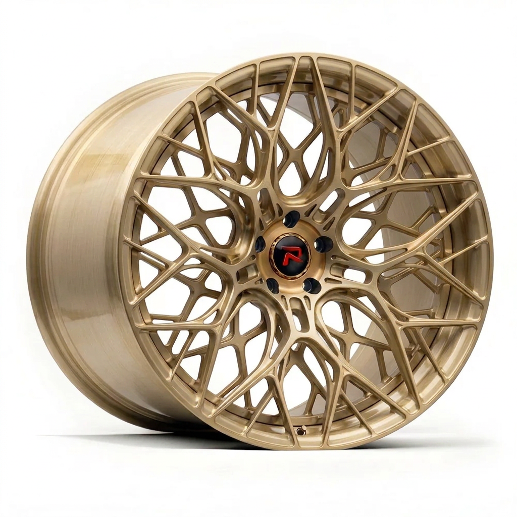 RZR LIII forged wheel — Brushed Champagne Gold