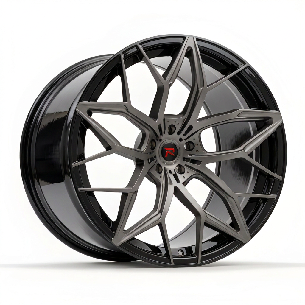 RZR XI forged wheel — Dark Graphite / Gloss Black