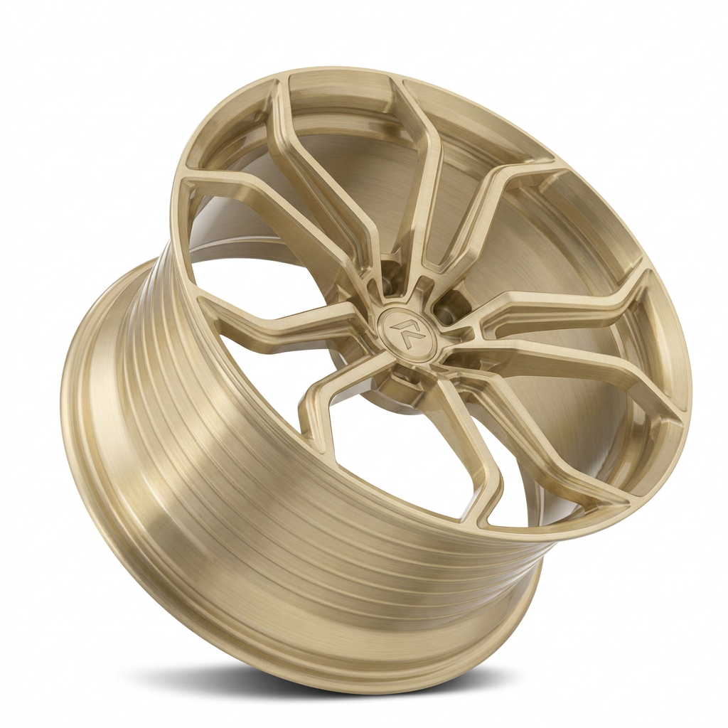 RZR LXXVII forged wheel — Brushed Champagne Gold