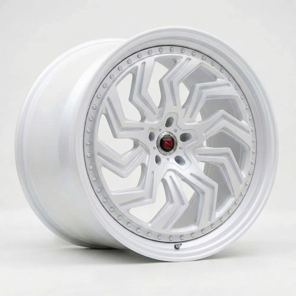 RZR XXXIX forged wheel — Satin White Pearl
