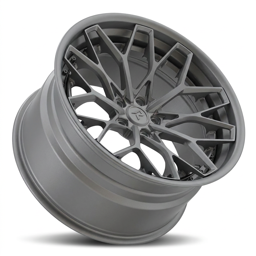 RZR VIII forged wheel — Satin Gunmetal