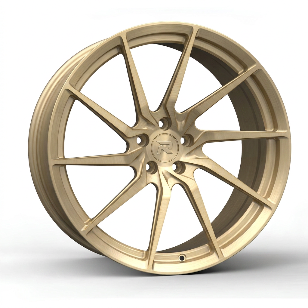 RZR CCIV forged wheel — Brushed Champagne Gold
