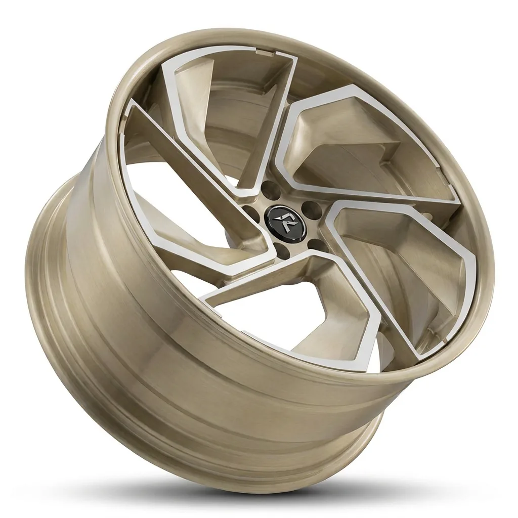 RZR X forged wheel — Brushed Gold / Machined Face