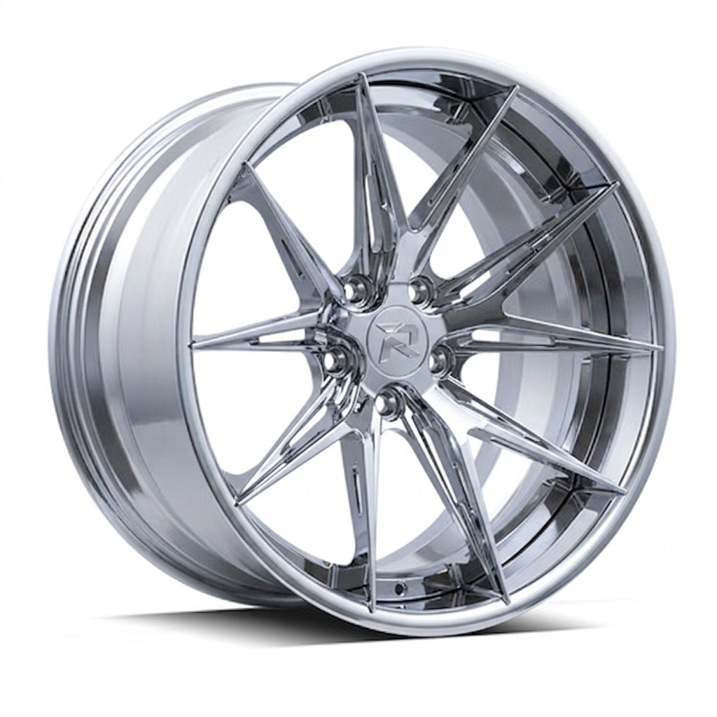 RZR XCII forged wheel — Full Polished Chrome