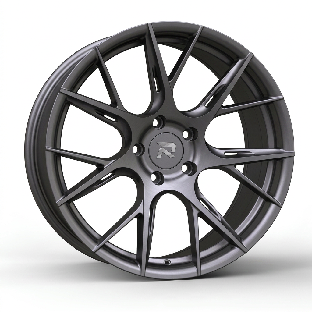 RZR CLXXVII forged wheel — Satin Titanium Grey