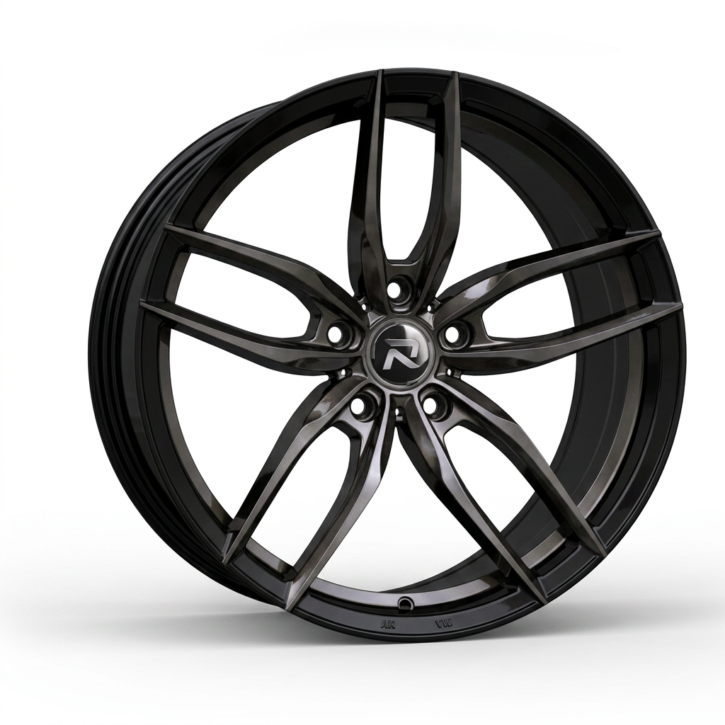RZR CXCIII forged wheel — Smoked Chrome / Gloss Black