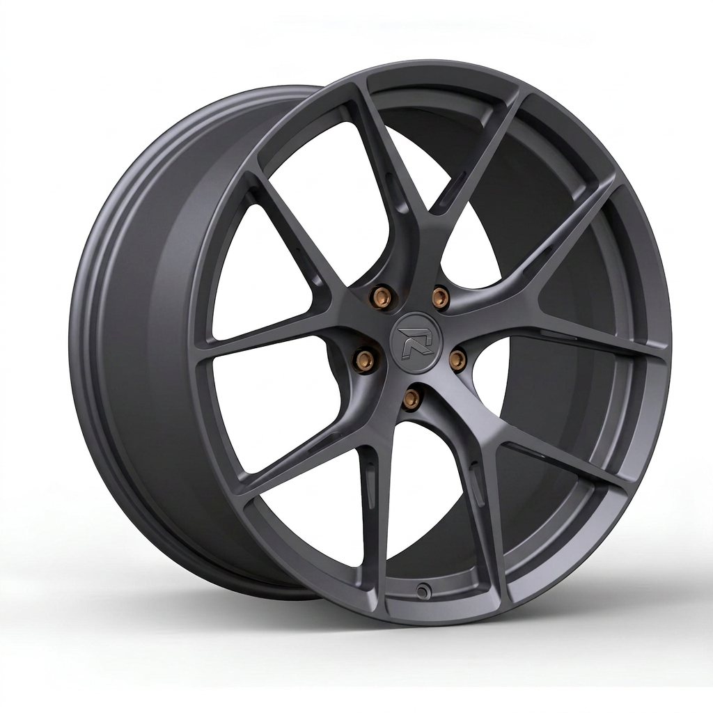 RZR CCI forged wheel — Matte Anthracite / Bronze Hardware