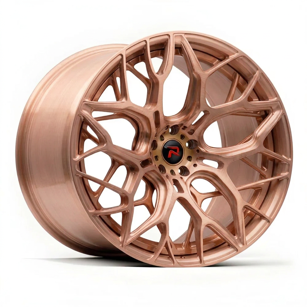 RZR XLIII forged wheel — Brushed Rose Gold
