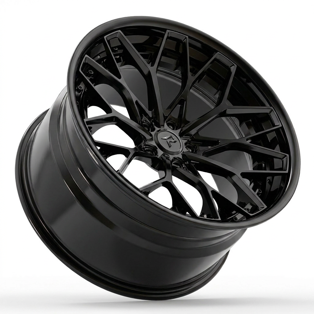 RZR VIII forged wheel — Full Gloss Black