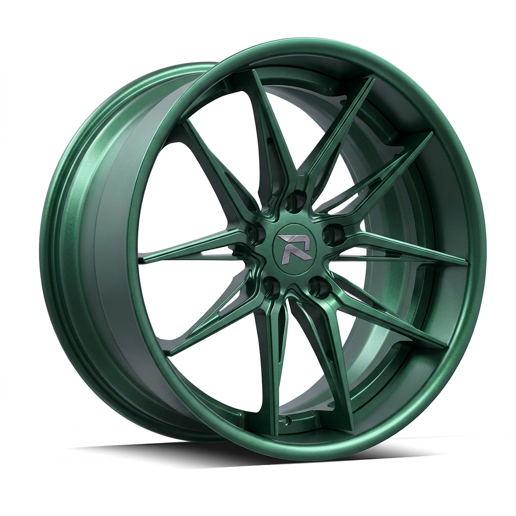 RZR C forged wheel — Satin Emerald Metallic