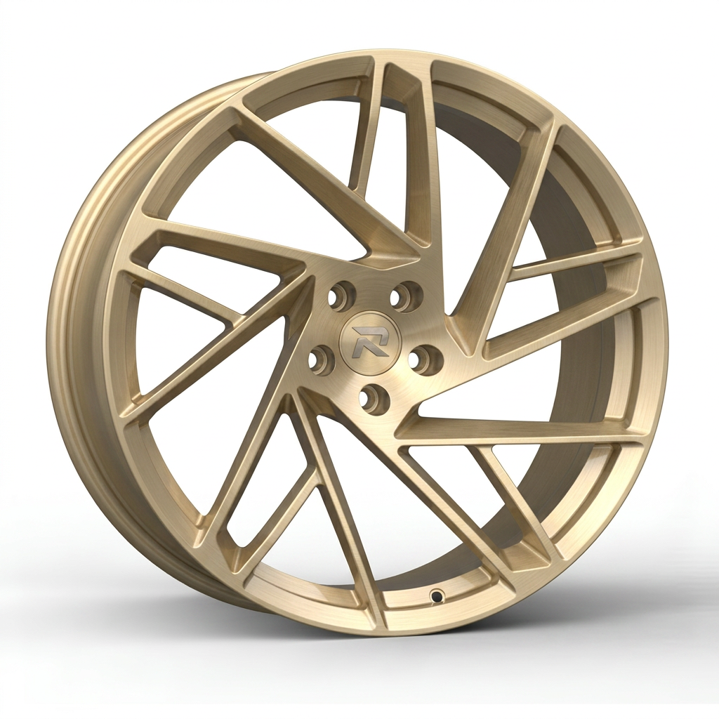 RZR CXIII forged wheel — Brushed Champagne Gold