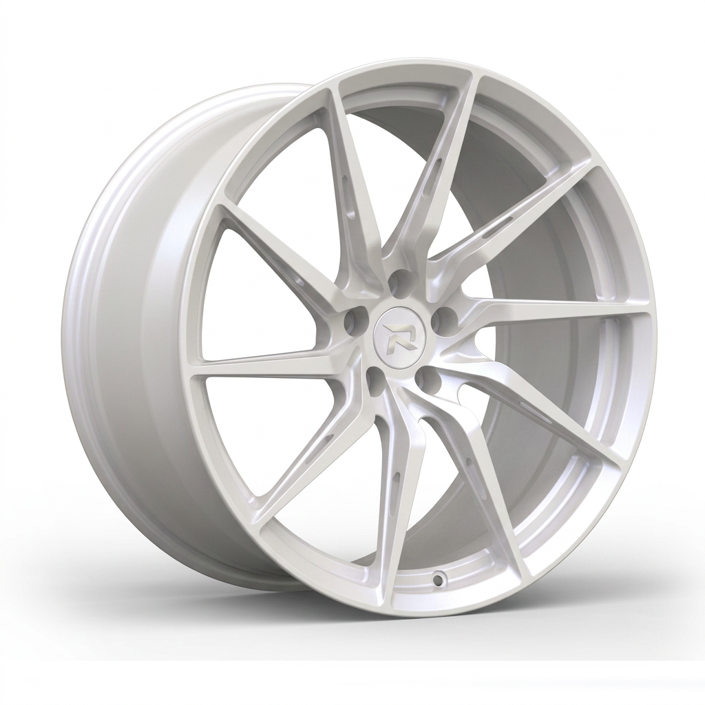 RZR CXLIV forged wheel — Satin White Pearl