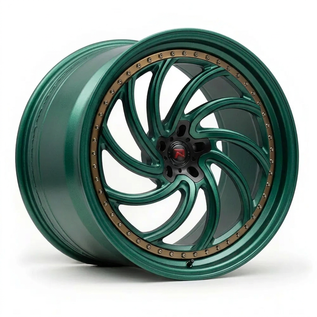 RZR XXIII forged wheel — Satin Emerald Metallic