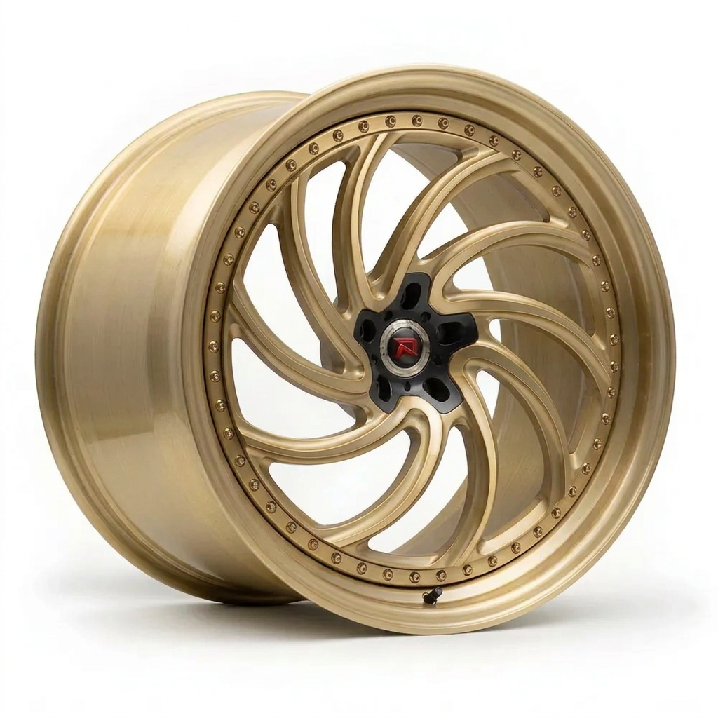 RZR XXIII forged wheel — Brushed Champagne Gold