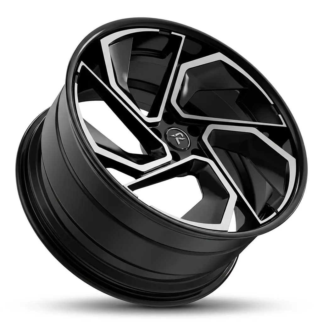 RZR X forged wheel — Gloss Black / Machined Face