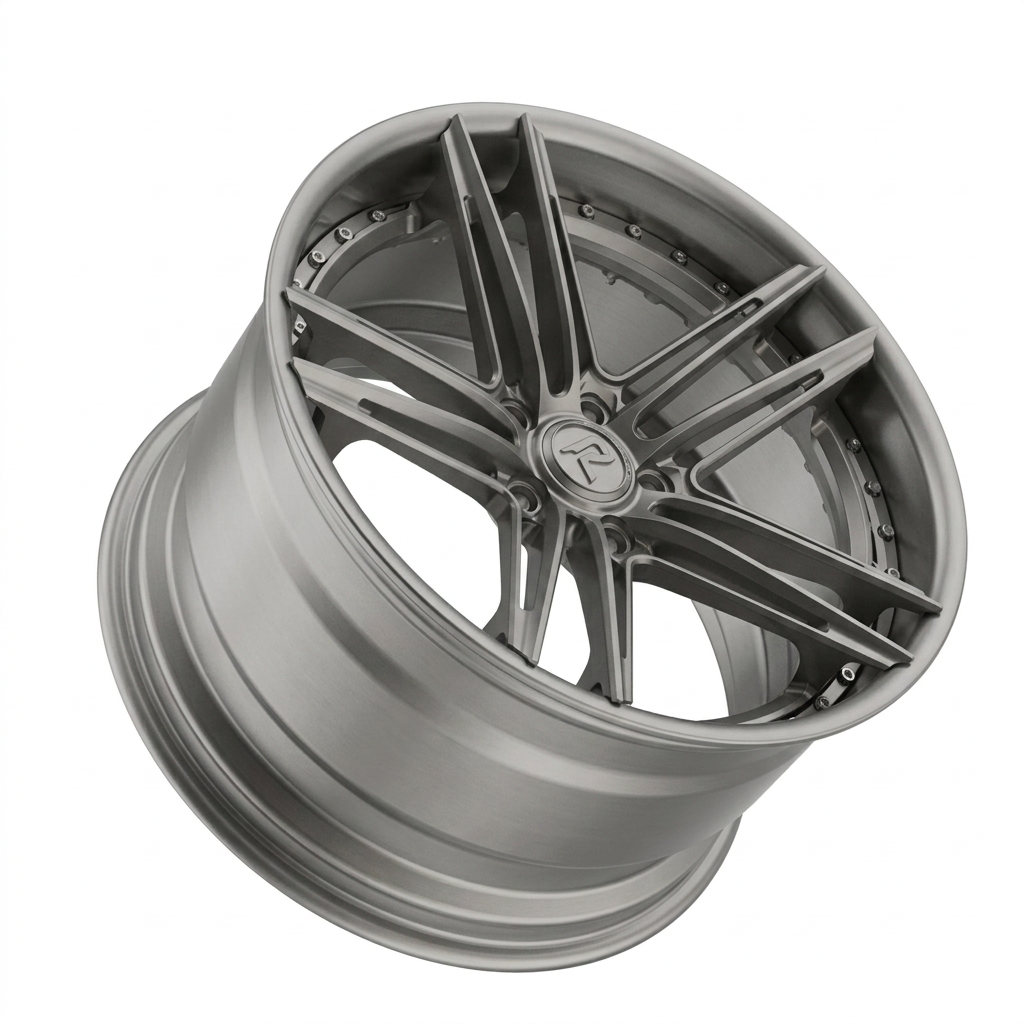 RZR LXIX forged wheel — Satin Titanium Grey