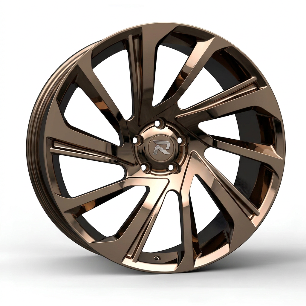 RZR CLIX forged wheel — Tinted Bronze Chrome