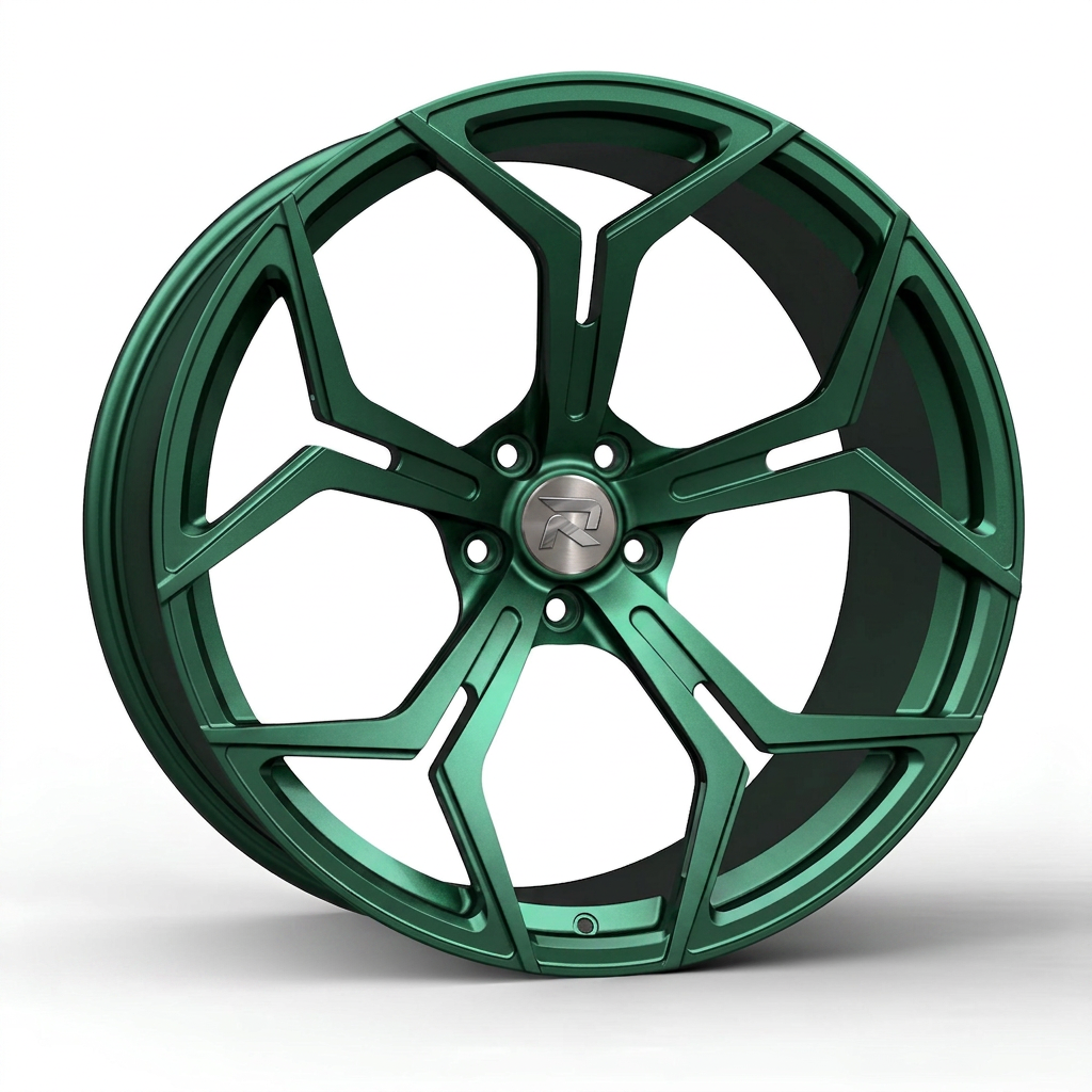 RZR CLXXV forged wheel — Satin Emerald Metallic