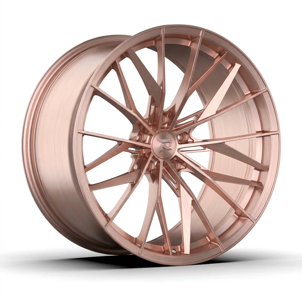 RZR CXXXVIII forged wheel — Brushed Rose Gold