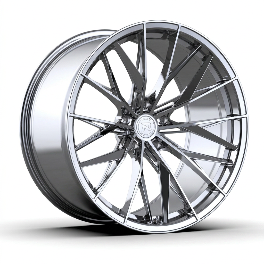 RZR CXXXVI forged wheel — Full Polished Chrome