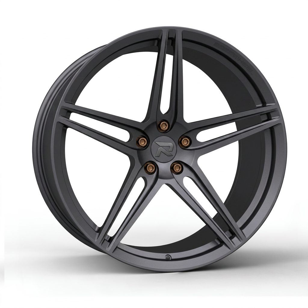 RZR CXXVII forged wheel — Matte Anthracite / Bronze Hardware