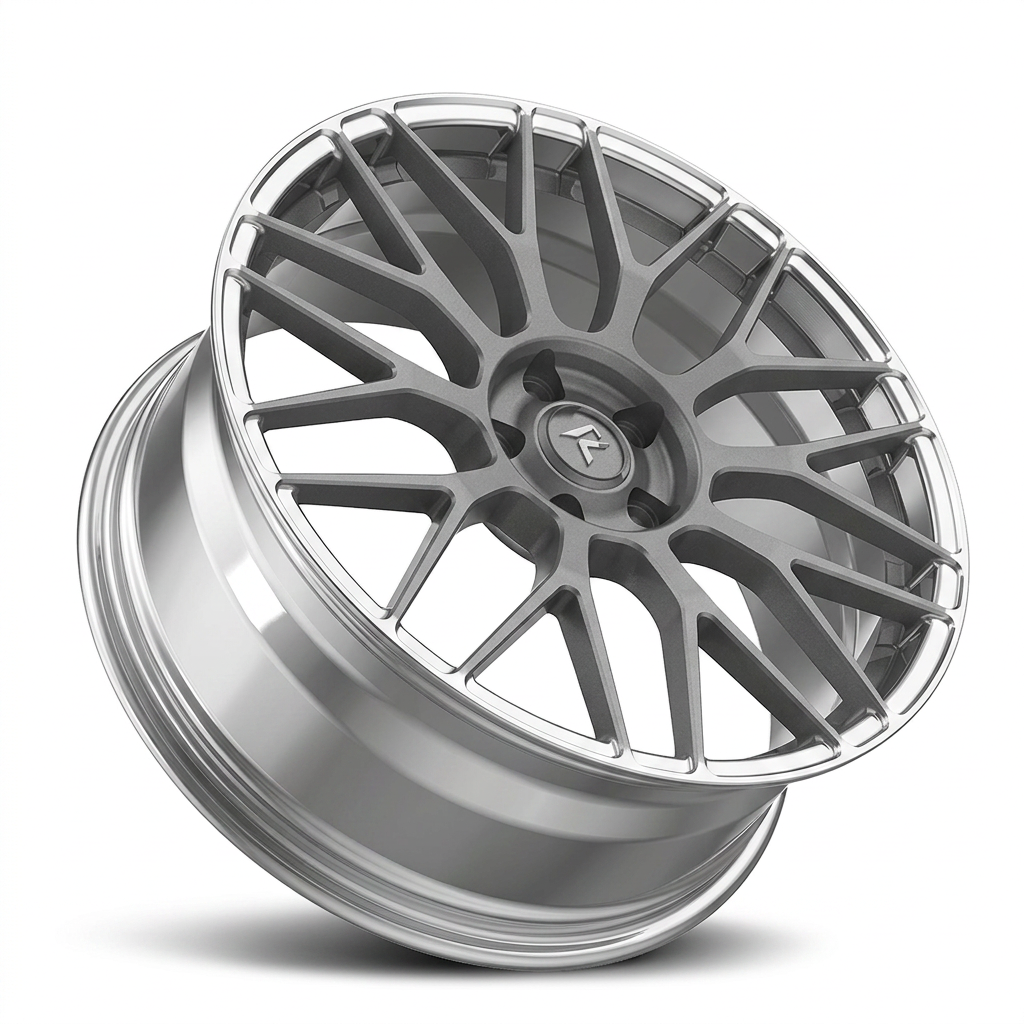 RZR LXXXIX forged wheel — Frozen Grey Matte / Polished Lip