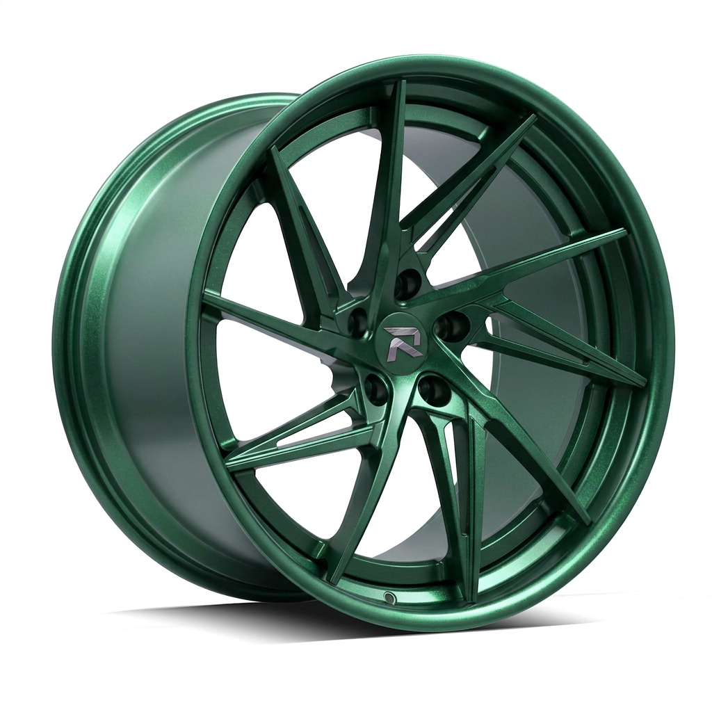 RZR XCIX forged wheel — Satin Emerald Metallic