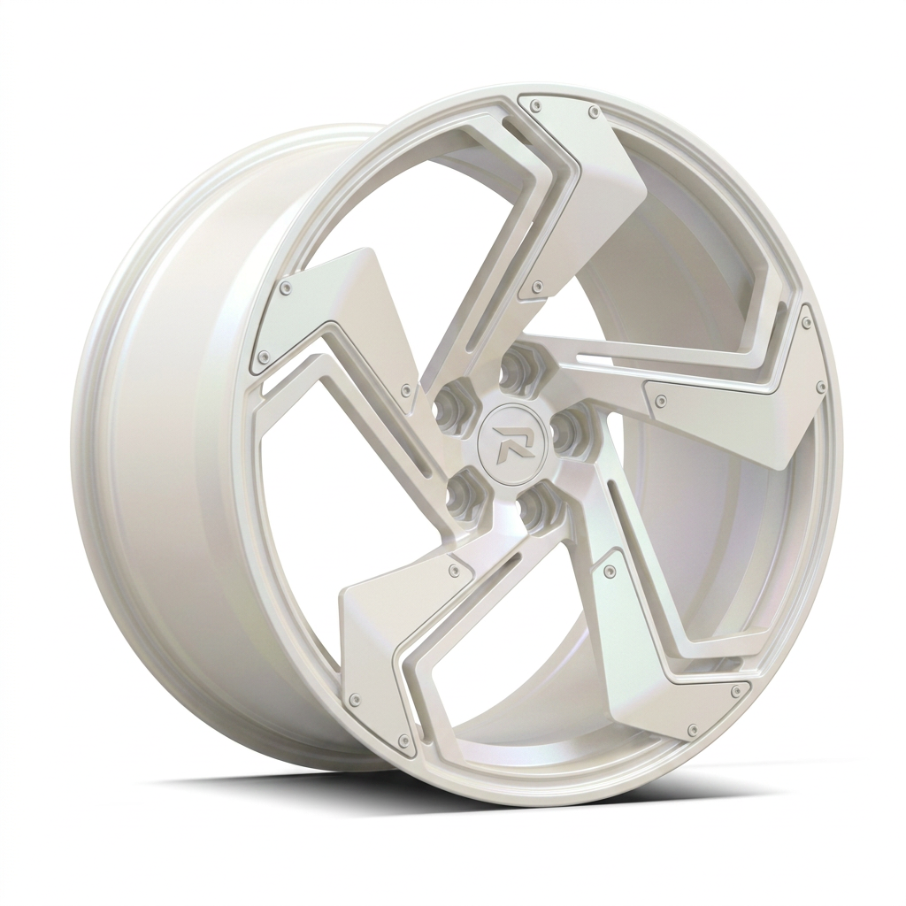 RZR CXXIV forged wheel — Satin White Pearl