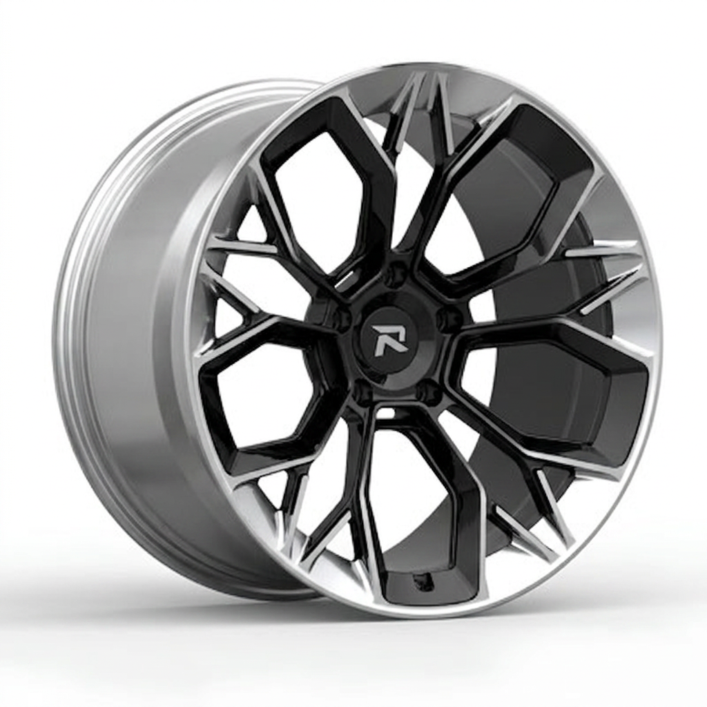 RZR CLIII forged wheel — Gloss Black / Polished Lip
