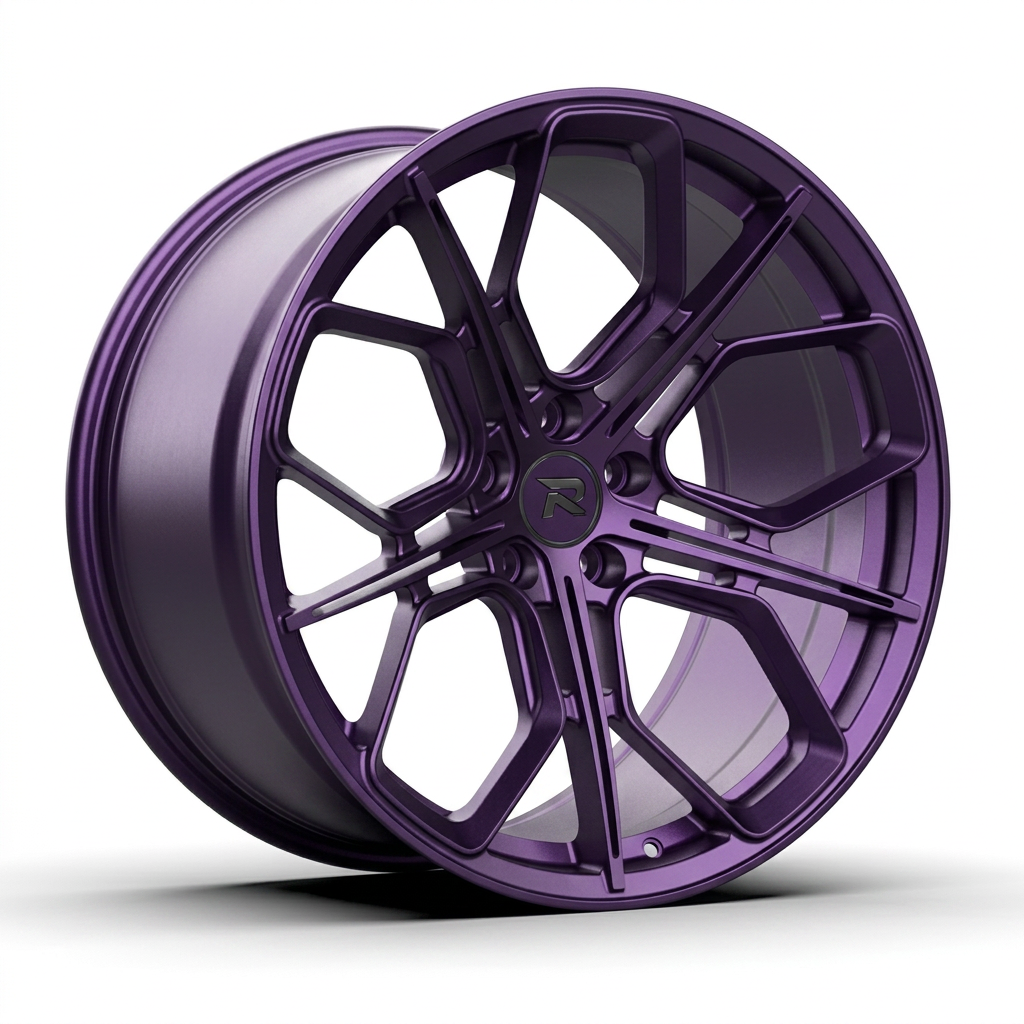 RZR CXXI forged wheel — Satin Purple Metallic